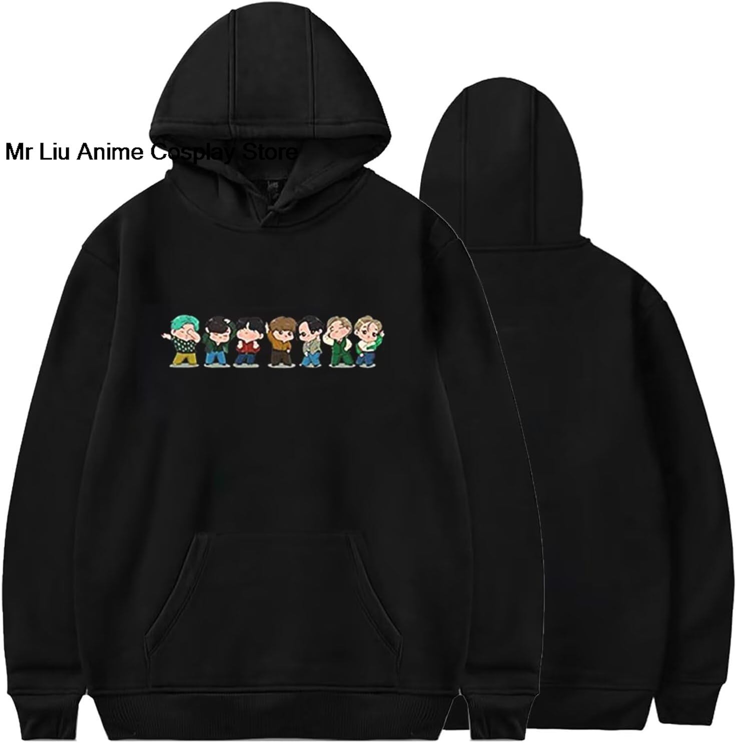 Anime Merchandise Women - เสื้อฮู้ดลายกราฟิกสำหรับผู้หญิง เสื้อสเวตเตอร์ Love Yourself เสื้อกันหนาวแบบ unisex