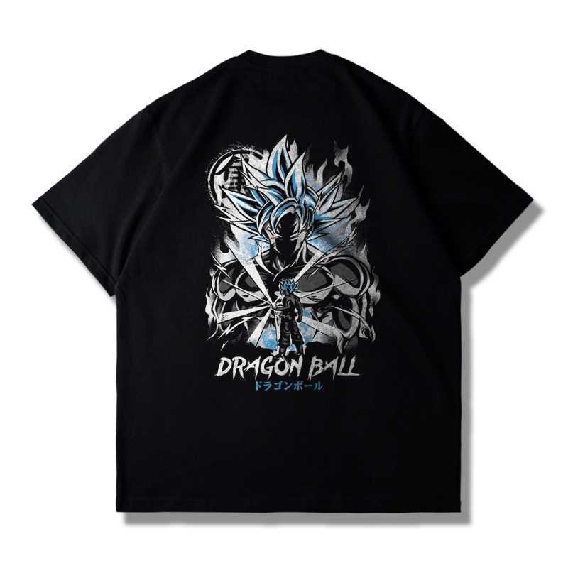 Anime Merchandise T-Shirts - สินค้าอนิเมะดราก้อนบอลใหม่ปี 2026 เสื้อยืดซุนหงอคงแบรนด์สุดฮิต ชุดเด็กและผู้ปกครอง ผ้าฝ้ายแท้ ทรงหลวม