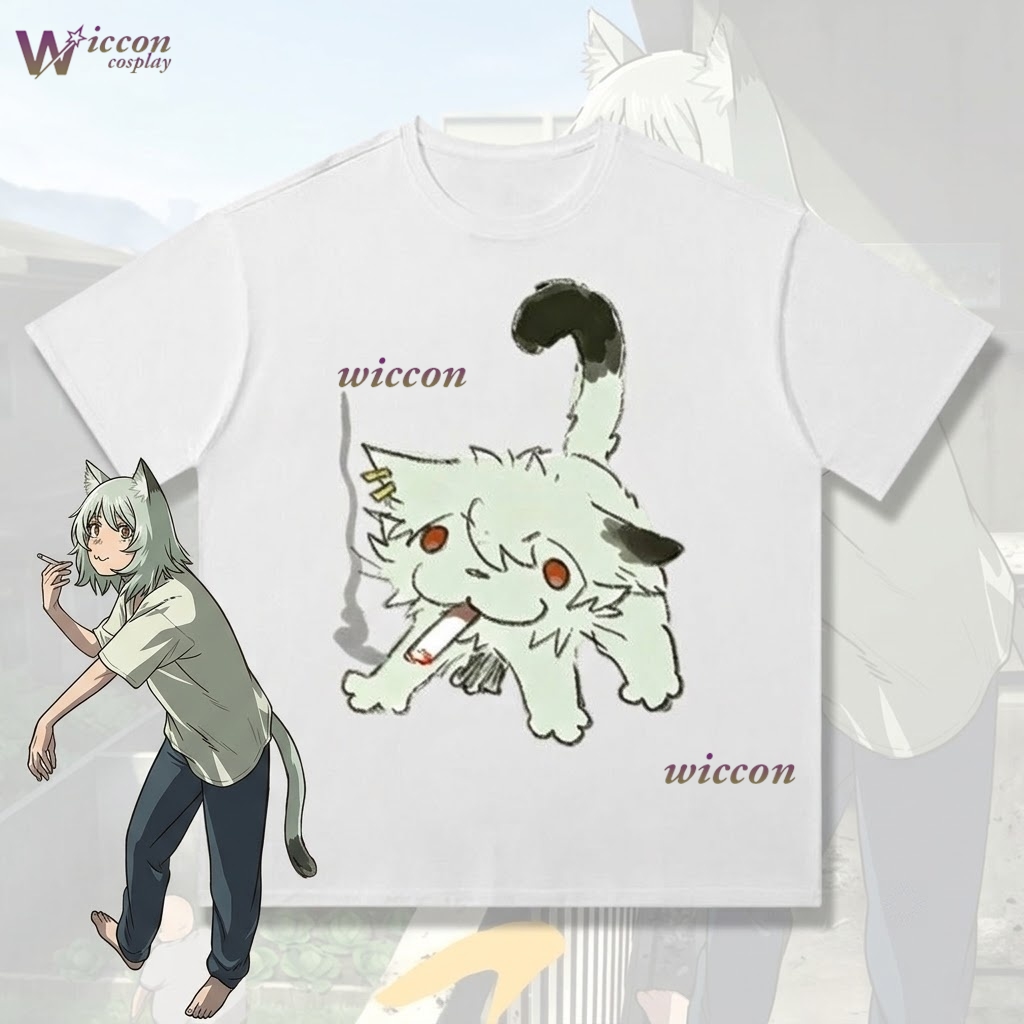 YesOk Chainsmoker Cat Yaniko S - Anime Merchandise T-Shirts บทวิจารณ์และราคา